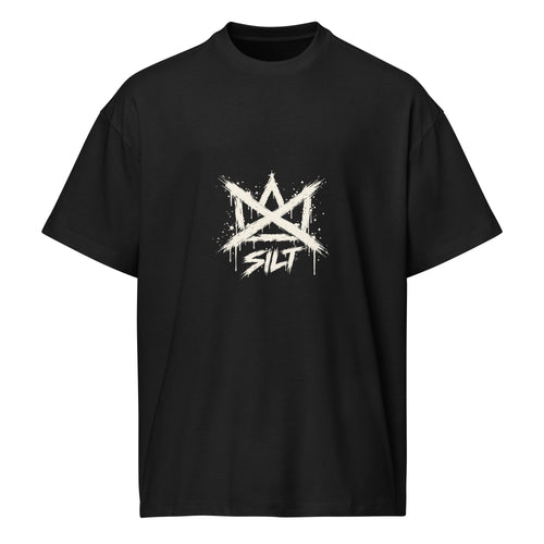 Casket Race Clothing No Kings Crossed Crown Front Tee in black — product mockup