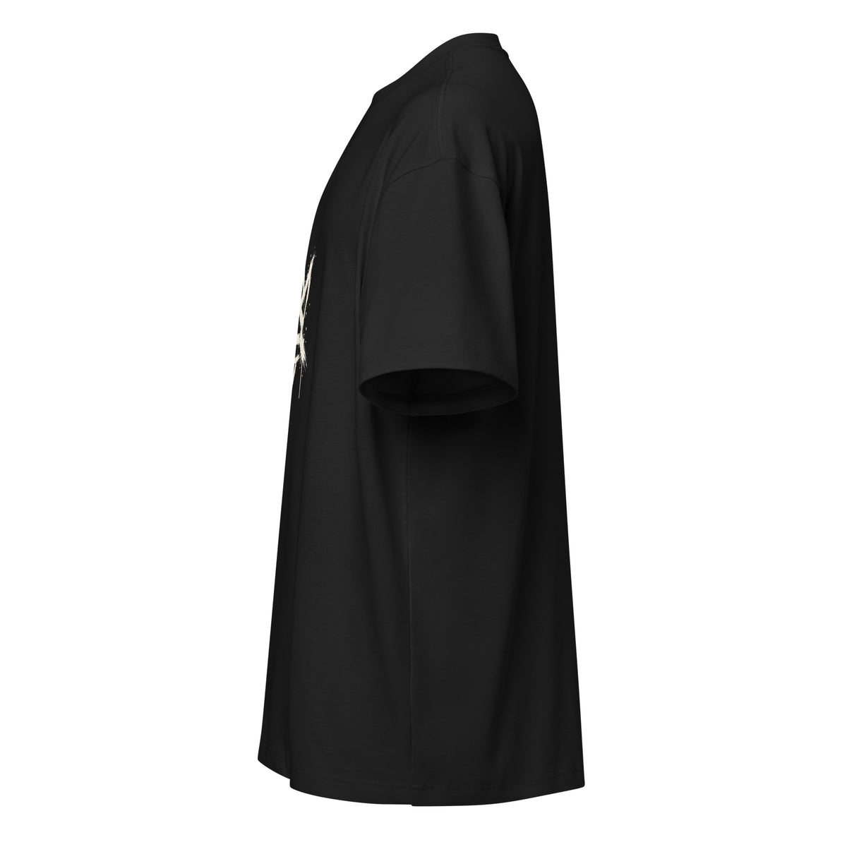 Casket Race Clothing No Kings Crossed Crown Front Tee in black — product mockup
