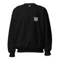 Casket Race Clothing No Kings Crossed Crown Crew in black — product mockup
