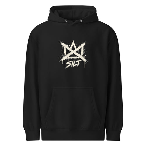 Casket Race Clothing No Kings Crossed Crown Hoodie – Large Front in black — product mockup
